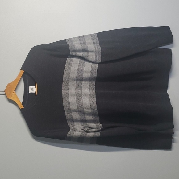 Gap sweater mens size large L grey long sleeve crew neck crewneck pullover - Picture 2 of 11